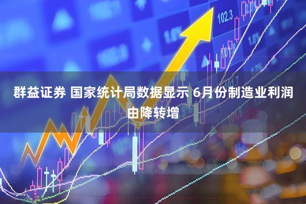 群益证券 国家统计局数据显示 6月份制造业利润由降转增